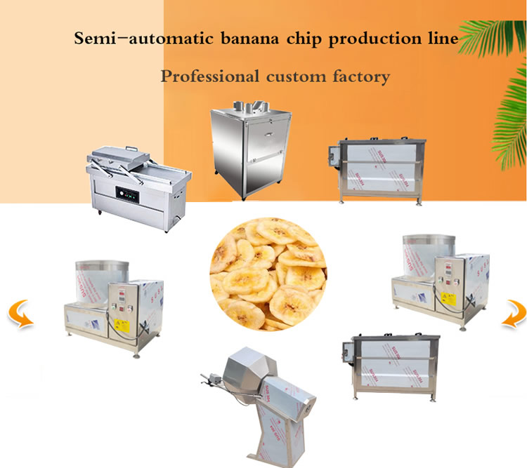 Banana Chips Production Line Fruit And Vegetable Chips Making Machine